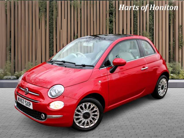 Fiat 500 1.2 Lounge 3DR Hatchback Petrol Solar Red